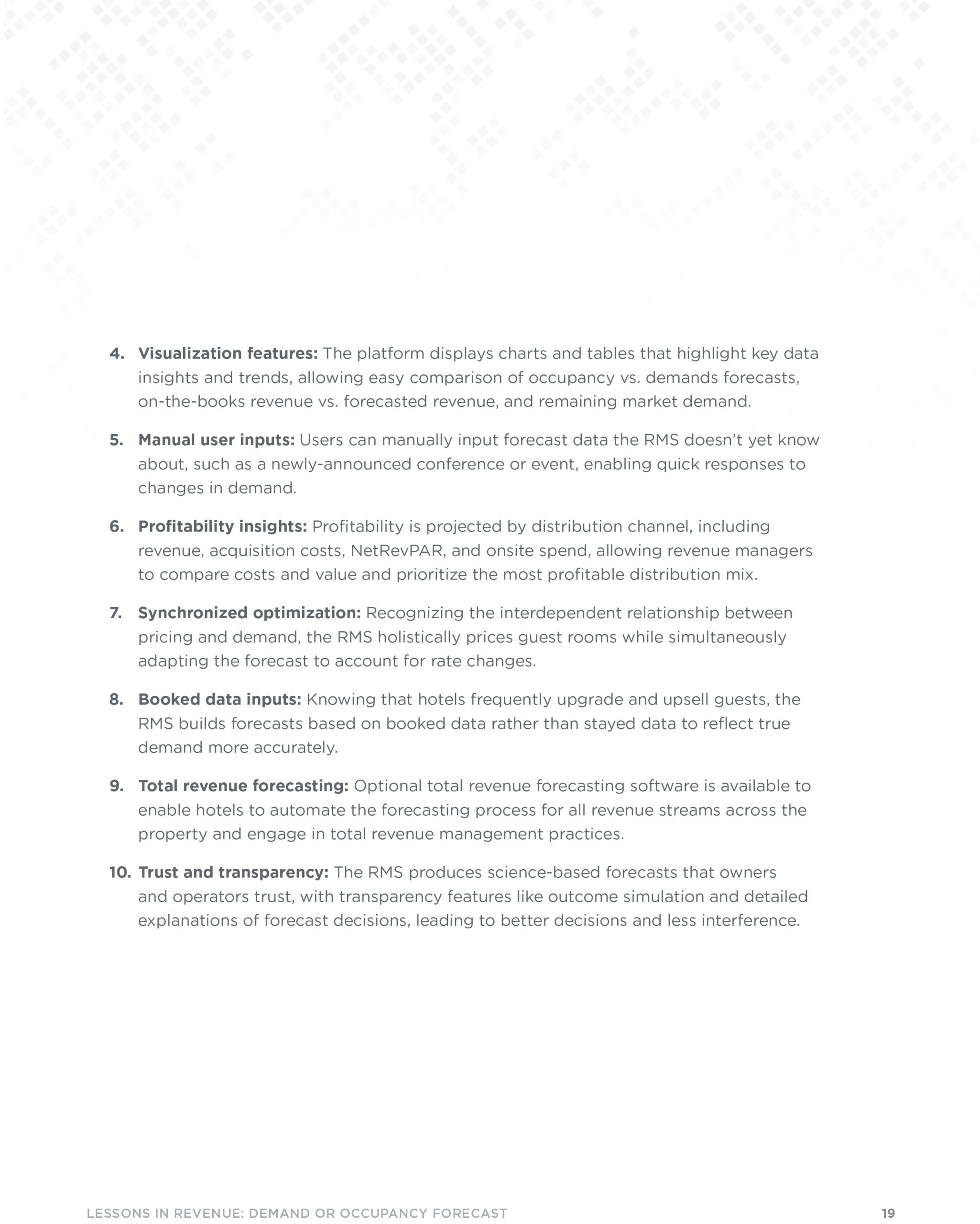 Page 18 - Innovative Forecasting Features in Revenue Technology