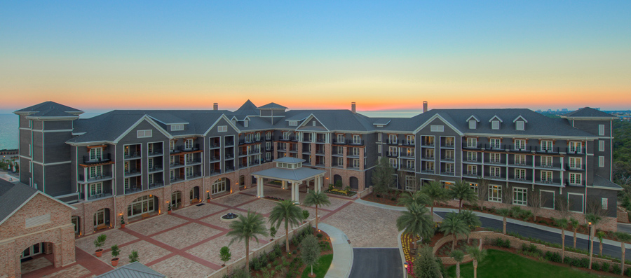 Photo of Salamander Resort with the sunset in the background